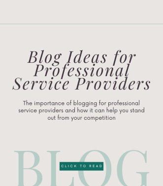 Blog Ideas for Professional Service Providers. The importance of blogging for professional service providers and how it can help you stand out from your competition