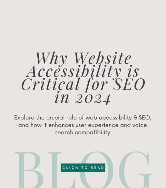 Why Website Accessibility is Critical for SEO in 2024 - Blog Cover Image